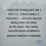 Uwaga! Remont Pawilonu nr 1 przy ul. Cmentarnej