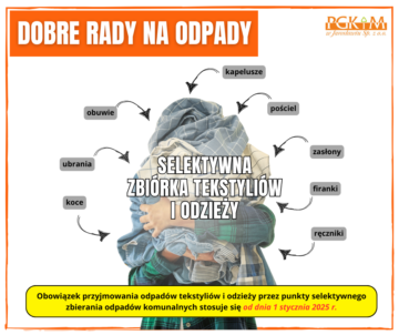 Tekstylia i odzież nie do odpadów zmieszanych
