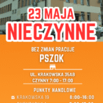 23 MAJA PGKIM NIECZYNNE Z WYJĄTKAMI